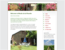Tablet Screenshot of moulindelaplacette.com
